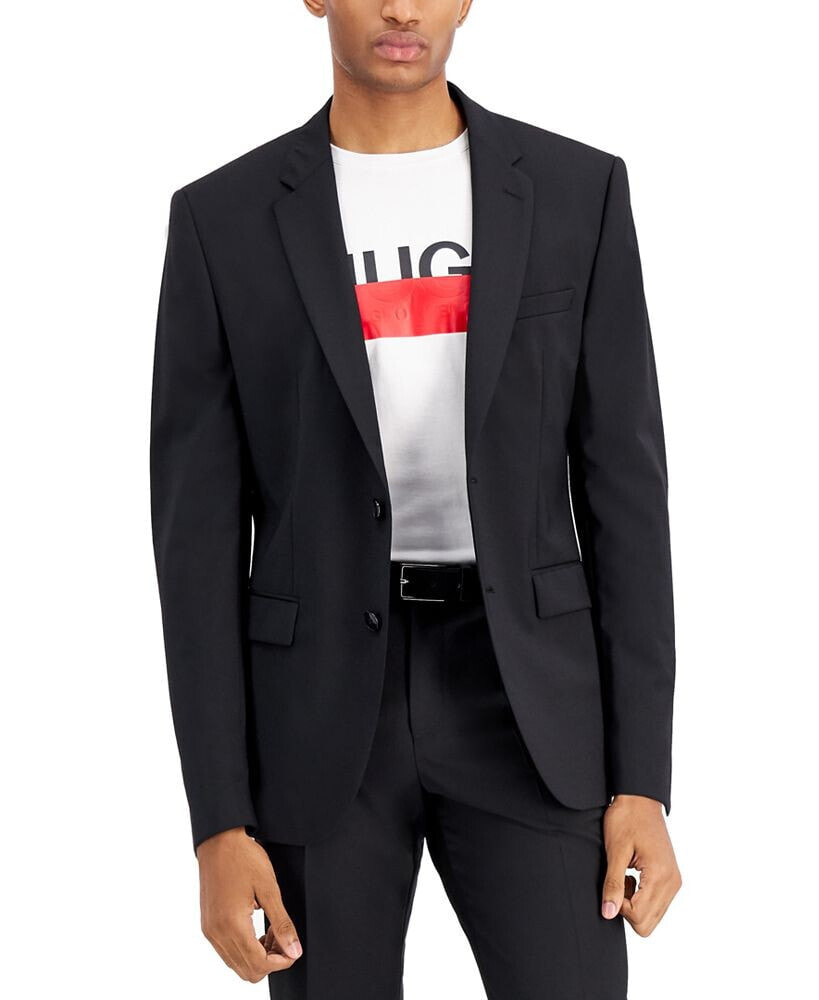 HUGO men's Modern Fit Wool Suit Separate Jacket
