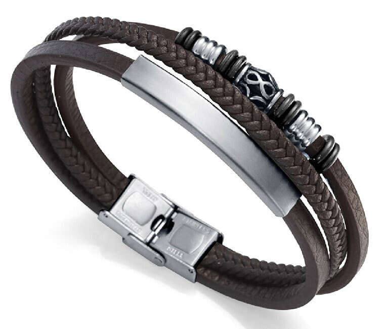 Men´s leather bracelet Beat 1311P01011