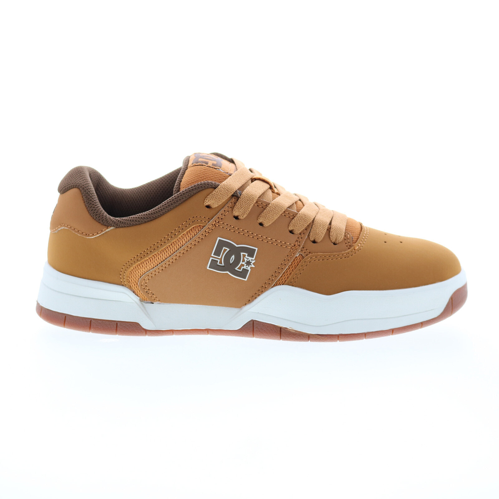 DC Central ADYS100551-WD4 Mens Brown Nubuck Skate Inspired Sneakers Shoes