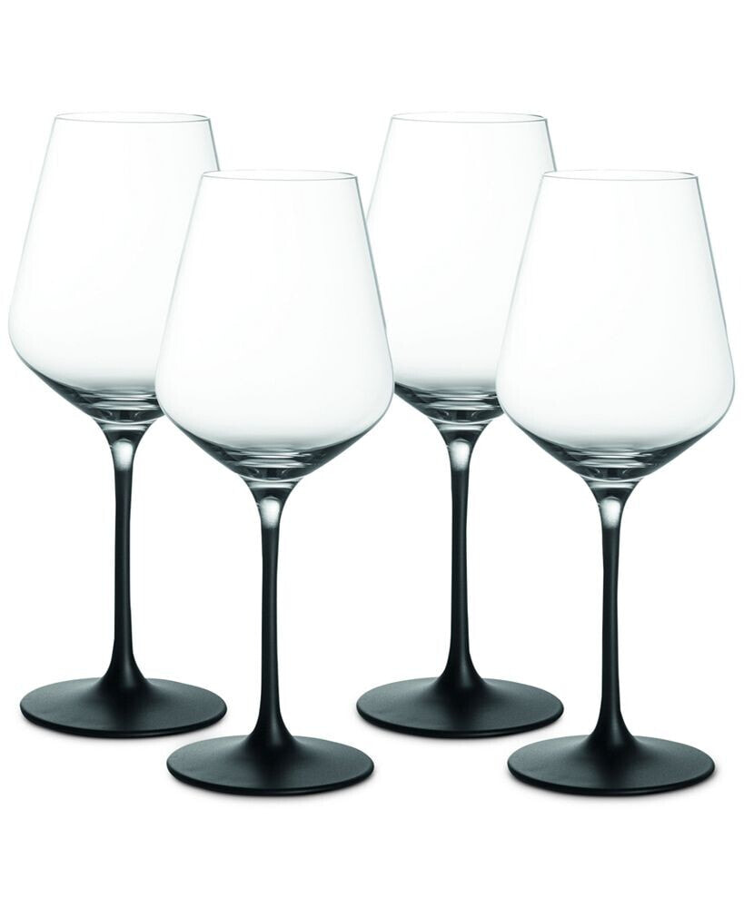 Villeroy & Boch manufacture Rock White Wine Goblets, Set of 4