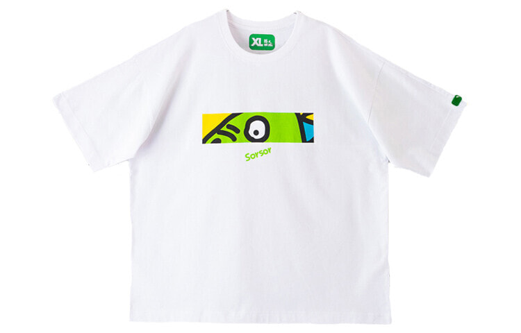 Corade oversize圆领直筒T恤 男女同款 白色 / Трендовая одежда Corade OversizeT, модель Featured Tops T-Shirt, артикул 46202113,