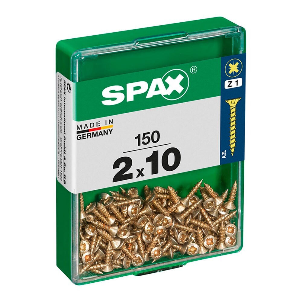 SPAX Yellox 2.0x10 mm Flat Head Wood Screw 150 Units