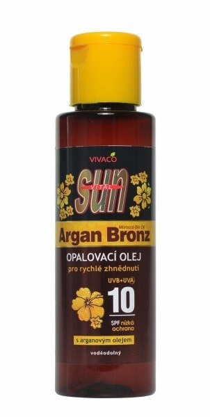 Vivaco Sun Argan Bronz Lotion SPF10 Аргановый солнцезащитный лосьон для загара 100 мл