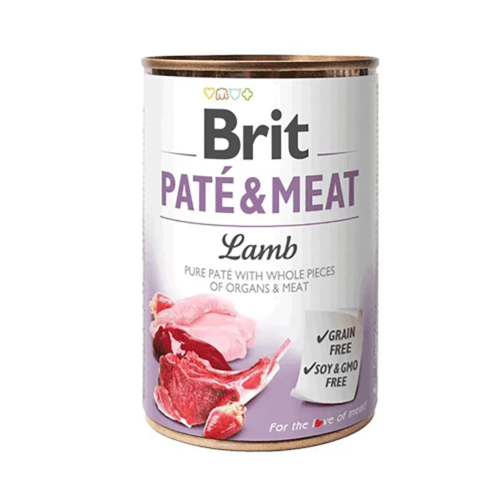 BRIT Paté & meat lamb wet dog food 400g