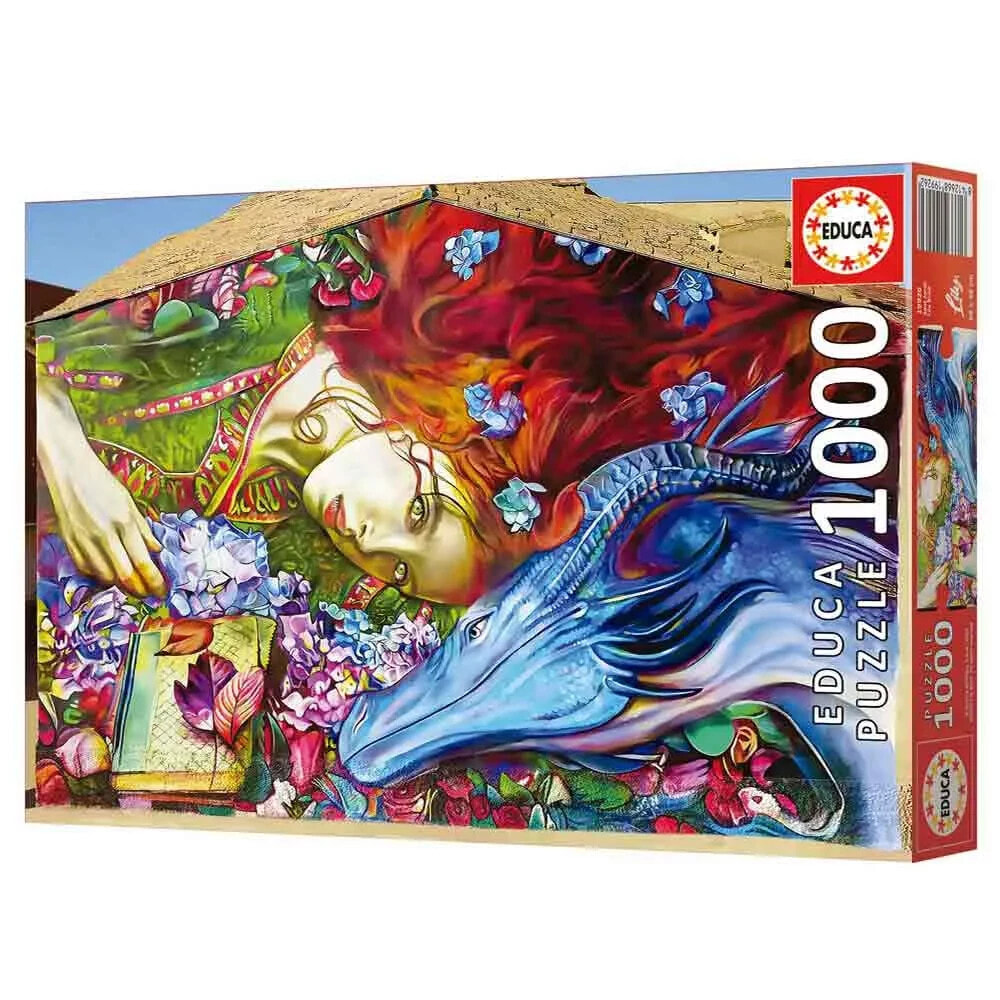 EDUCA 1000 Pieces Sant Jordi Lily Brick puzzle