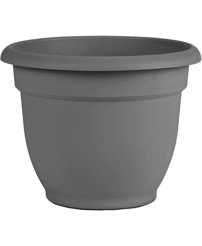 Bloem aP20908 Ariana Plastic Planter w/ Self-Watering Disk, Charcoal, 20 inches