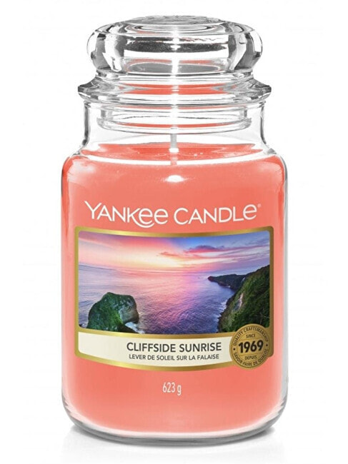 Yankee Candle Aromatic Candle Cliffside Sunrise Ароматическая свеча с ароматом экзотических фруктов и цветов 623 г