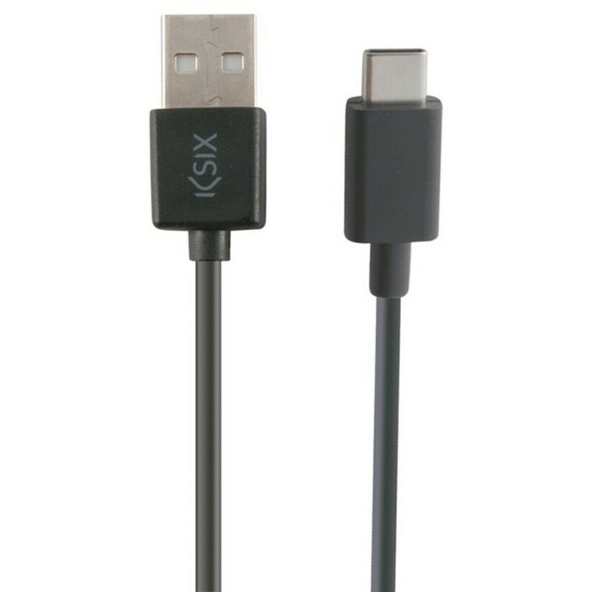 Универсальный кабель USB-C-USB KSIX 3 m Чёрный