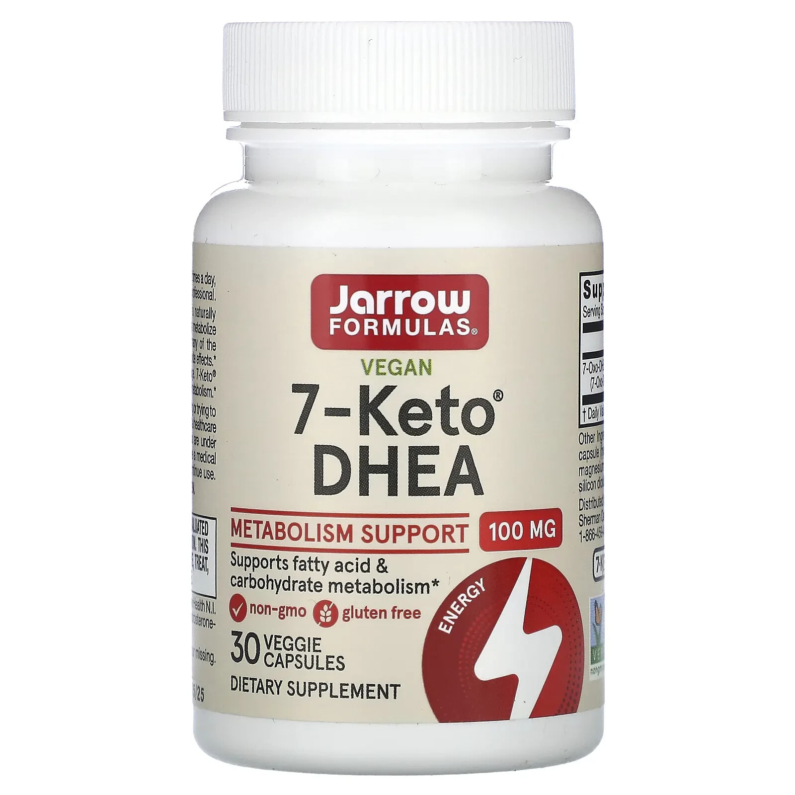 Jarrow Formulas, 7-Keto DHEA, 100 mg, 90 Veggie Caps