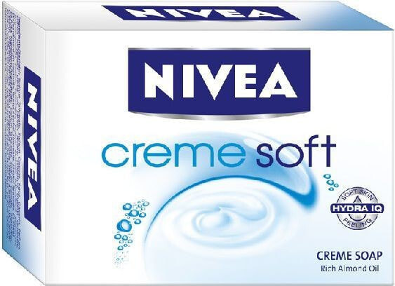 Nivea Cream Soft  Cream Soap Кусковое питательное крем-мыло для рук 100 мл