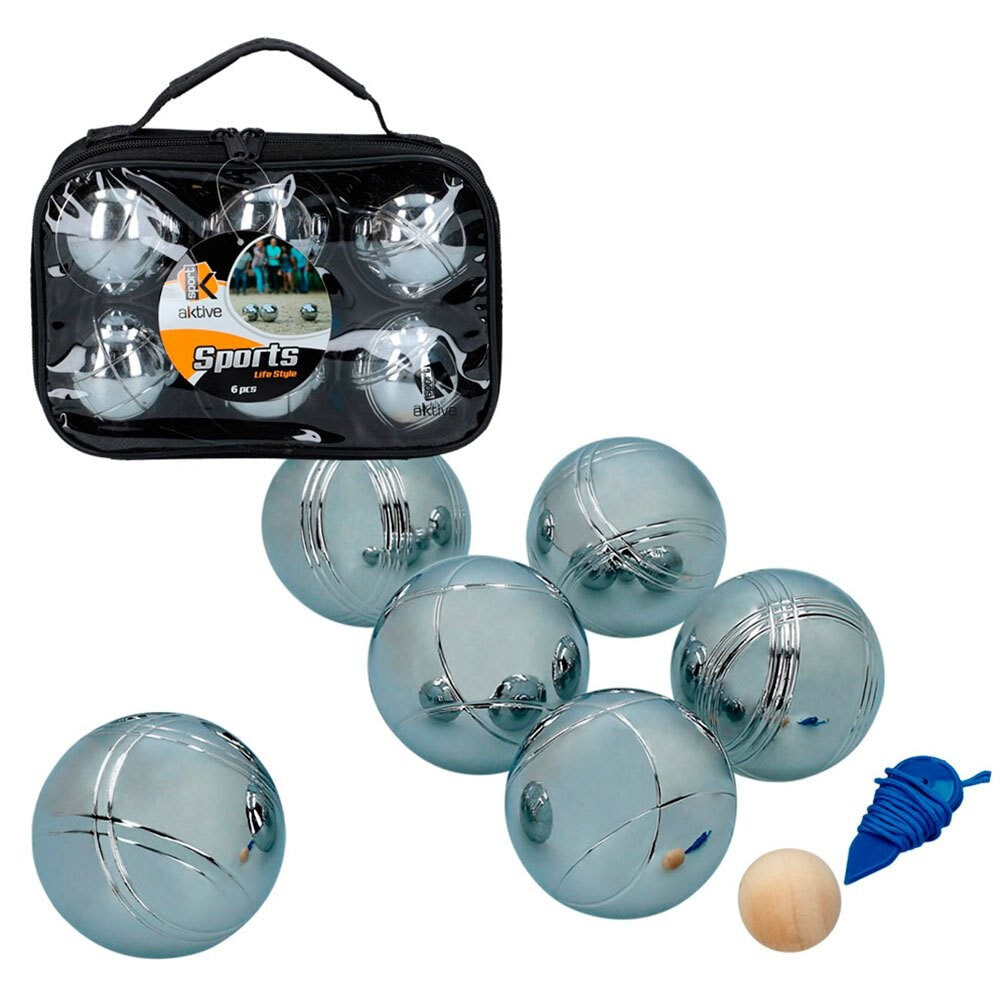 AKTIVE Professional Petanque Set 6 Balls