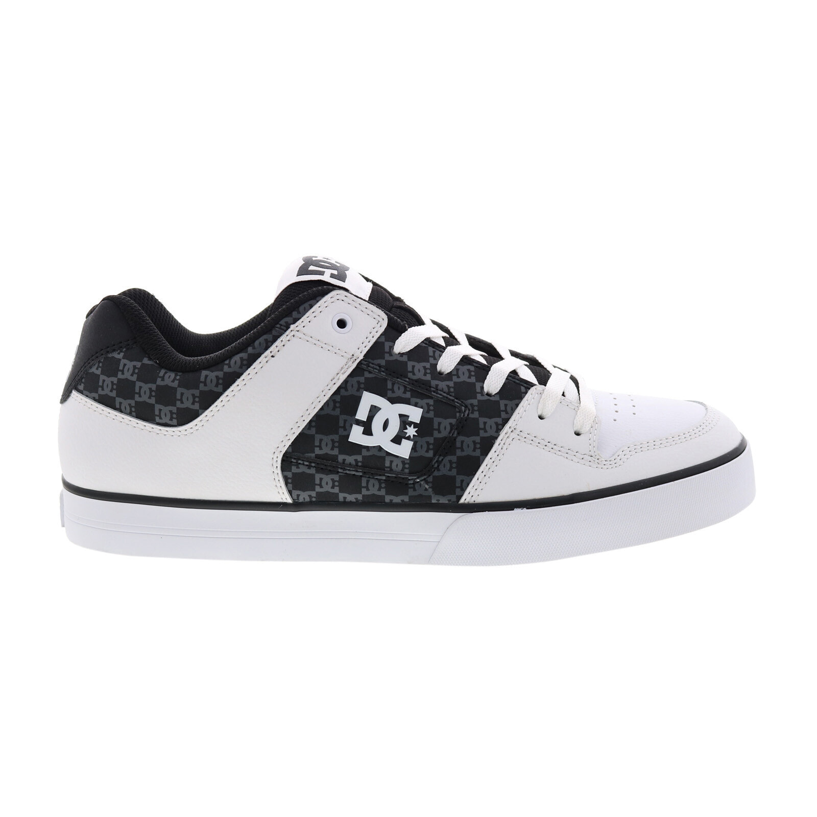 DC Pure 300660-BWG Mens White Leather Skate Inspired Sneakers Shoes