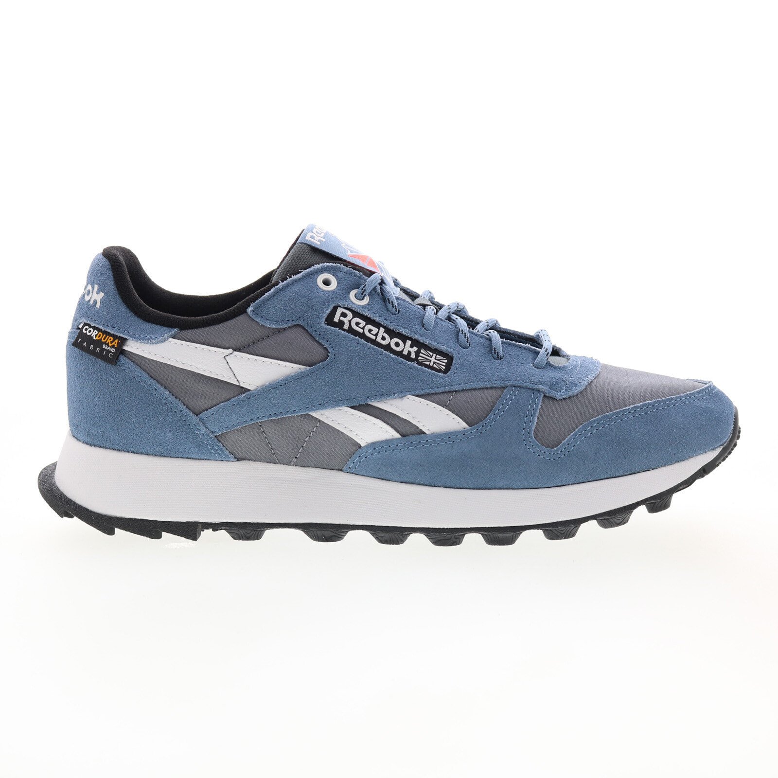 Reebok Classic Leather GX4807 Mens Blue Suede Lifestyle Sneakers Shoes