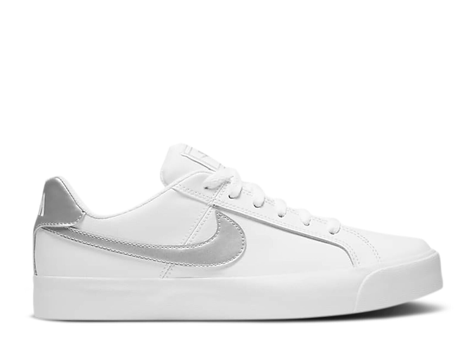 Wmns Court Royale AC 'White Metallic Silver'