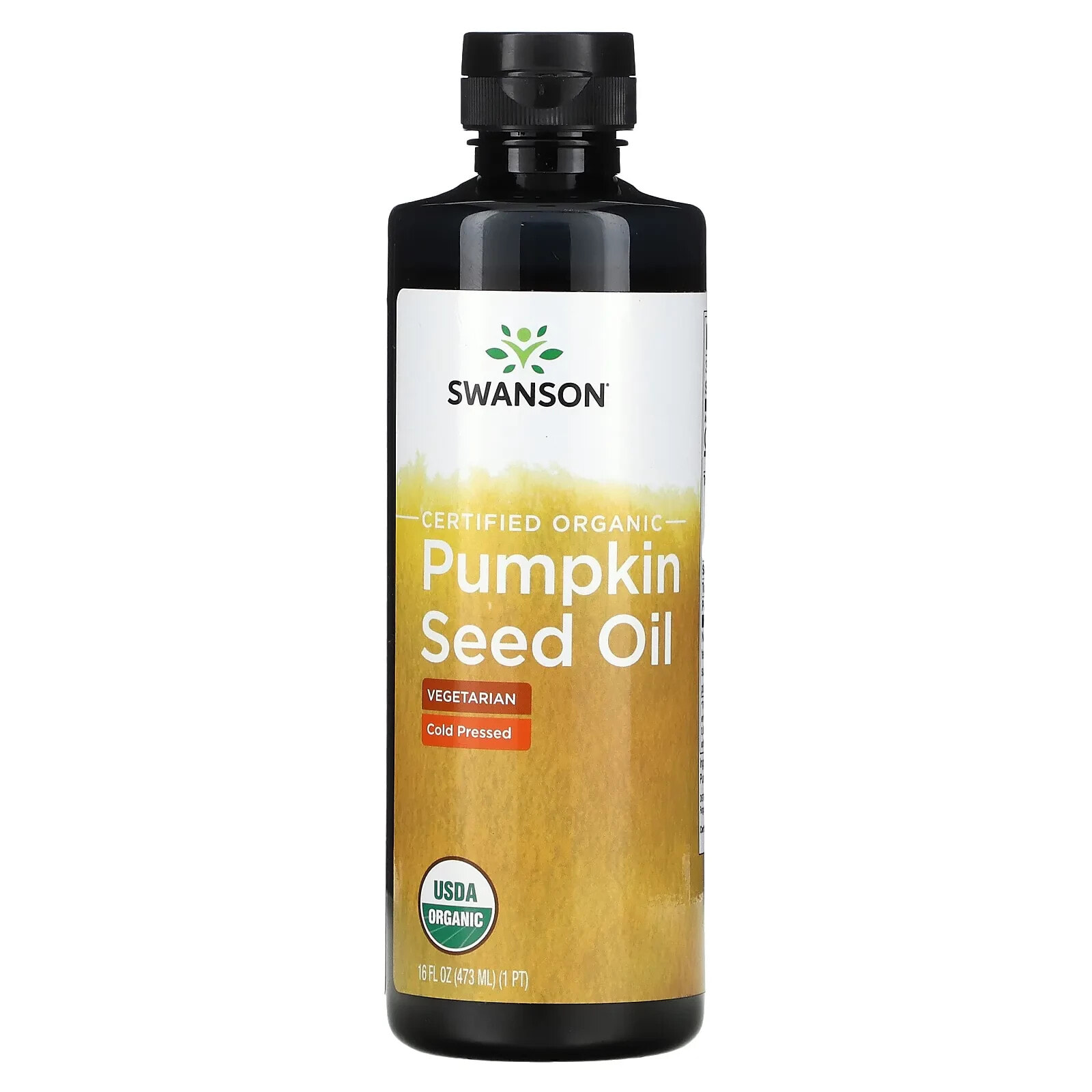 Swanson, Сертифицированное органическое масло семян тыквы, 473 мл (16 жидк. Унций)