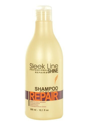 Stapiz Sleek LIne Shine & Repair Shampoo Восстанавливающий и придающий блеск шампунь для поврежденных волос, после окрашивания и химической завивки 300 мл
