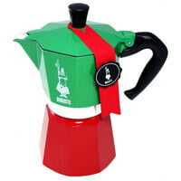 Bialetti 0005323 - Moka pot - 0.24 L - Green,Red,White - Aluminium - 3 cups - Thermoplastic