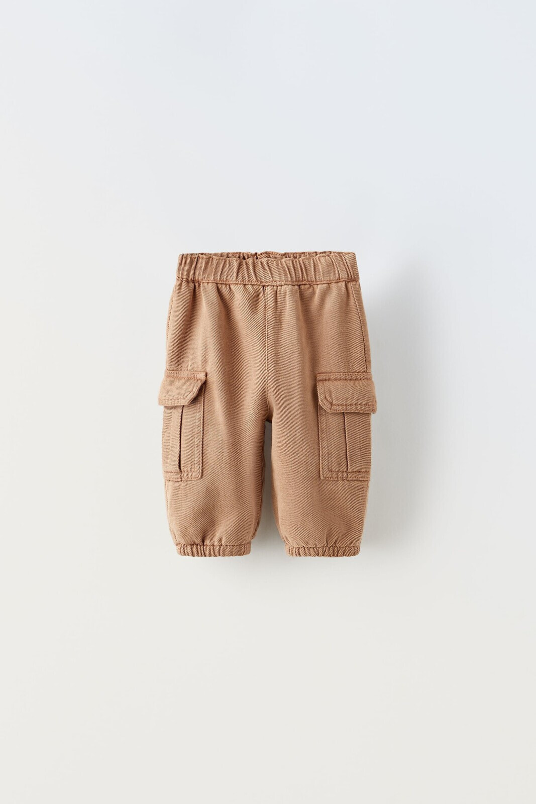 Lined twill cargo trousers