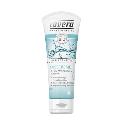 lavera Basis Sensitiv Foot Cream Дезодорирующий и освежающий крем для сухой кожи ног 75 мл