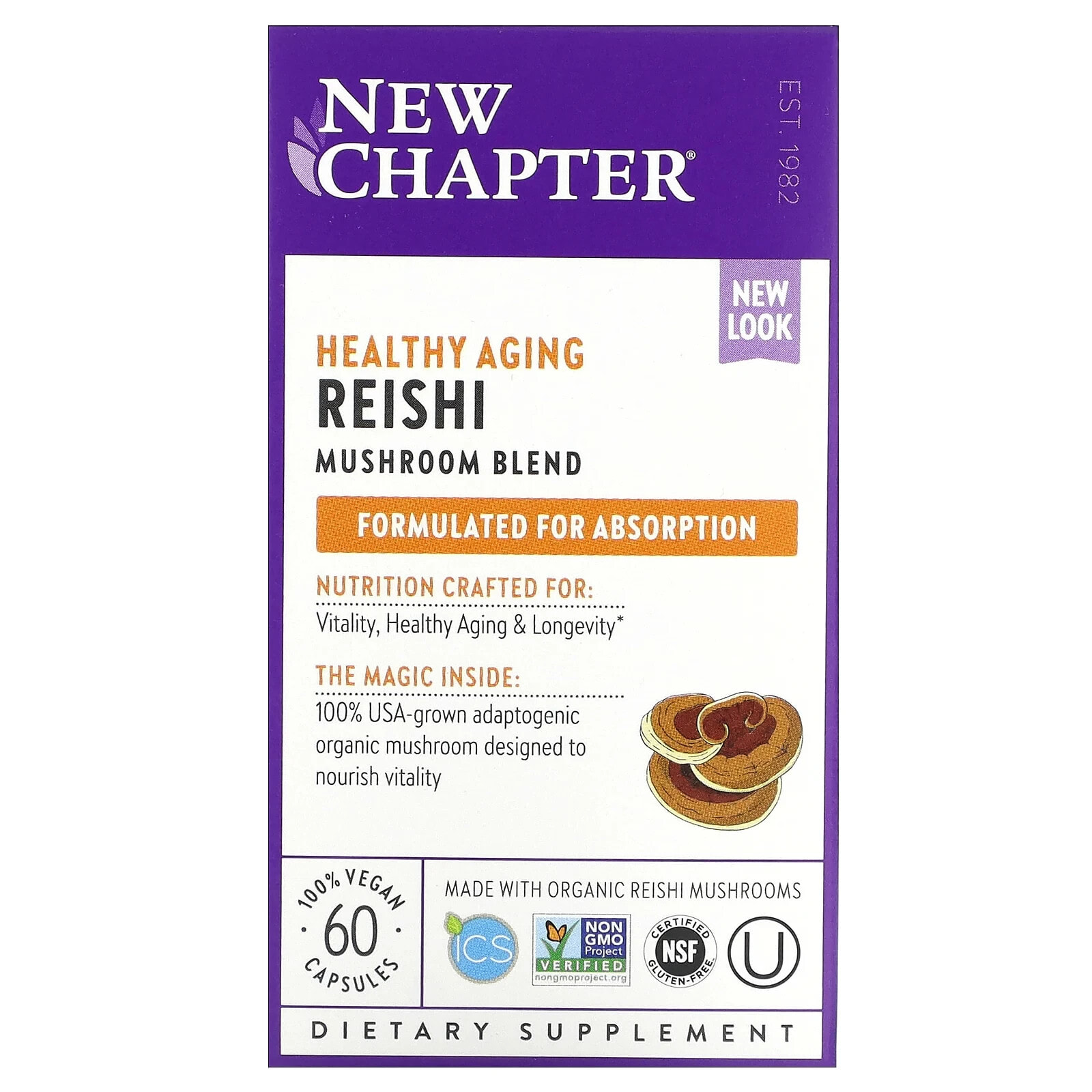 Reishi, 60 Vegan Capsules