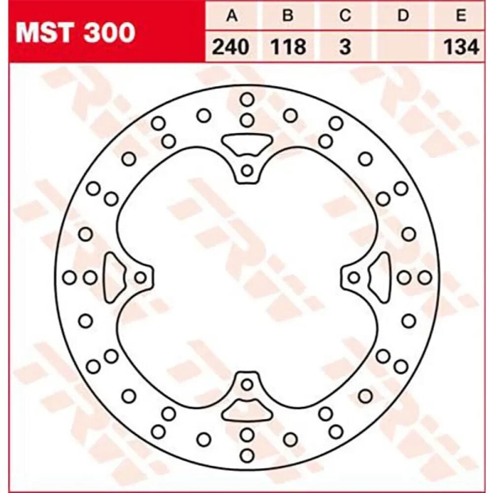 TRW Round Honda CR 125 R 02 front brake disc