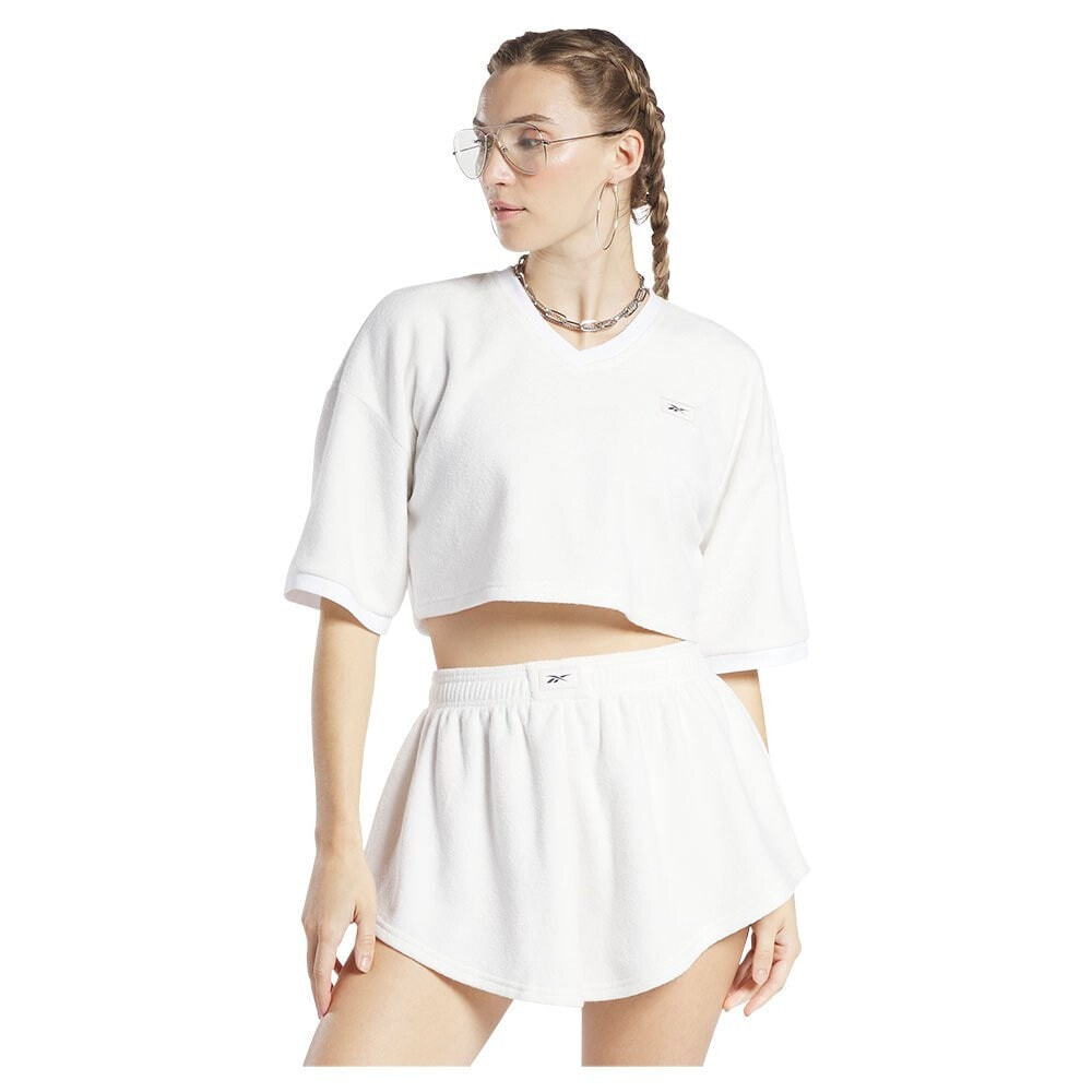 REEBOK CLASSICS Natural Dye Towel Terry Crop Short Sleeve T-Shirt