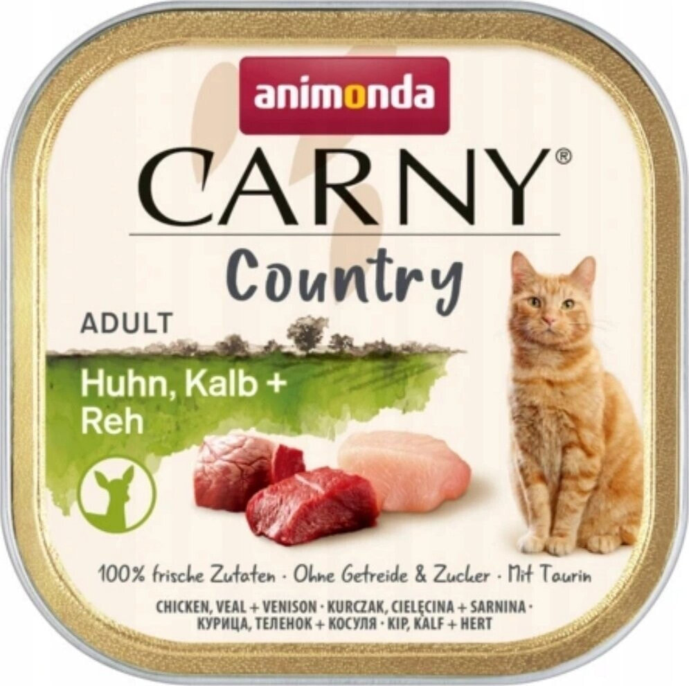 Animonda ANIMONDA Carny Country kurczak,cielęcina,sarna karma mokra dla kotów 100g