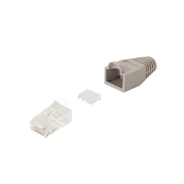 LogiLink Modular Plug RJ45 CAT6a UTP 100 Pieces Grey - Network - CAT 6a