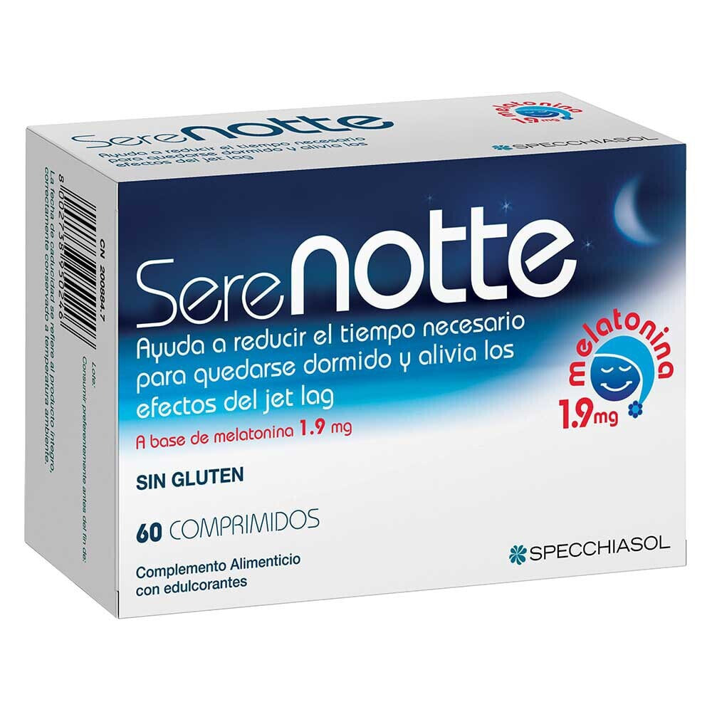 SPECCHIASSOL Serenotte 1.9mgr Melatonin 60 Chewable Tablets