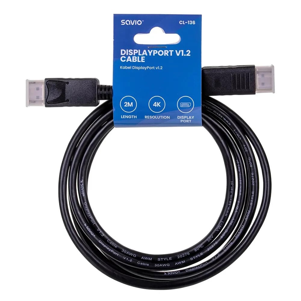 SAVIO CL-136 2 m DisplayPort cable