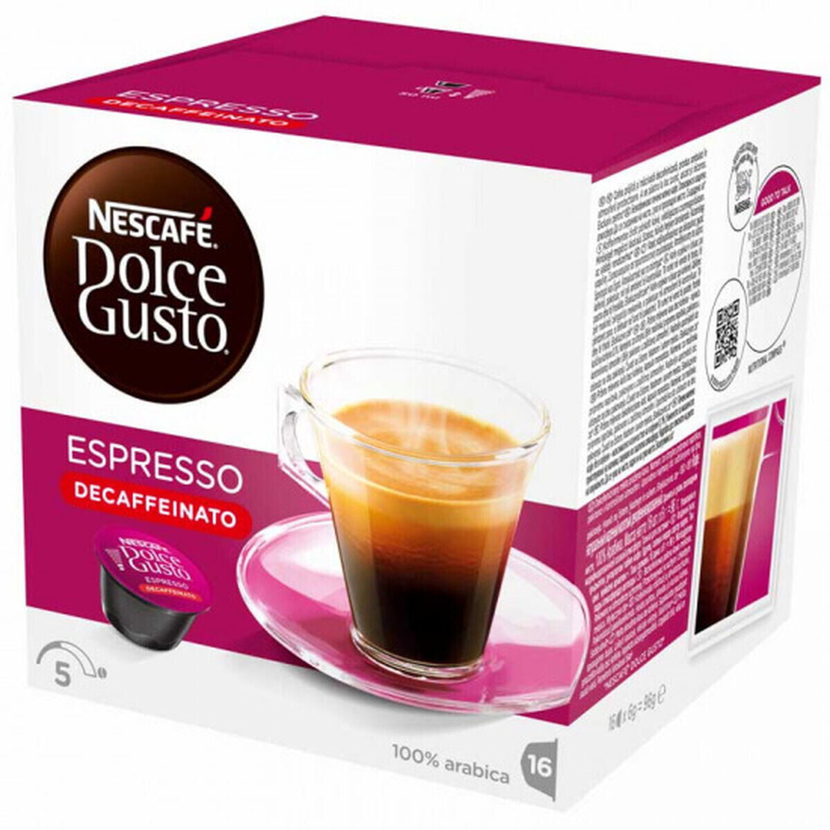 Кофе в капсулах Dolce Gusto ESPRESO DECAF (16 штук)