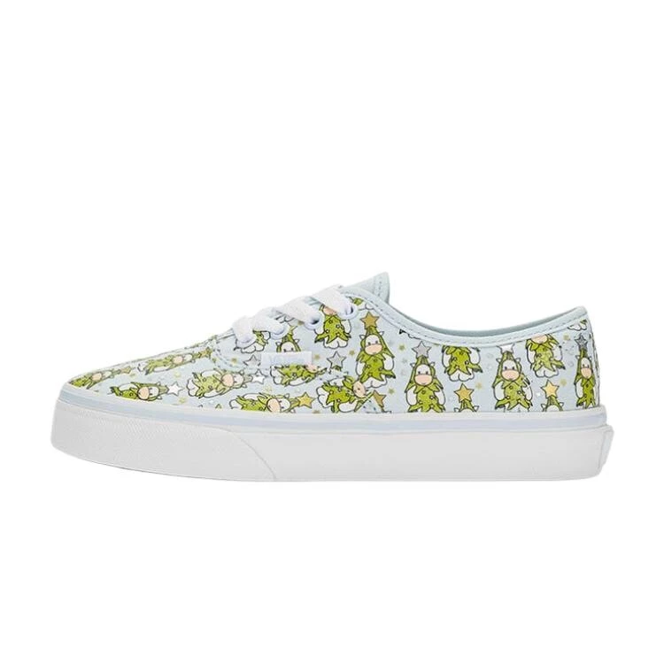 Vans Authentic Warm Low-Top Kids Canvas Shoes Green Kids'