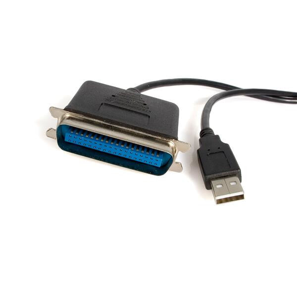 StarTech.com 10ft USB to Parallel Printer Adapter кабель для принтера 3 m Черный ICUSB128410
