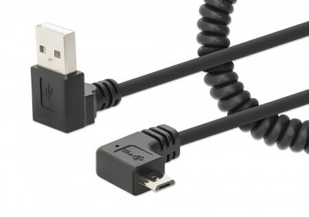 Manhattan 356237 USB кабель 1 m USB A Micro-USB B Черный