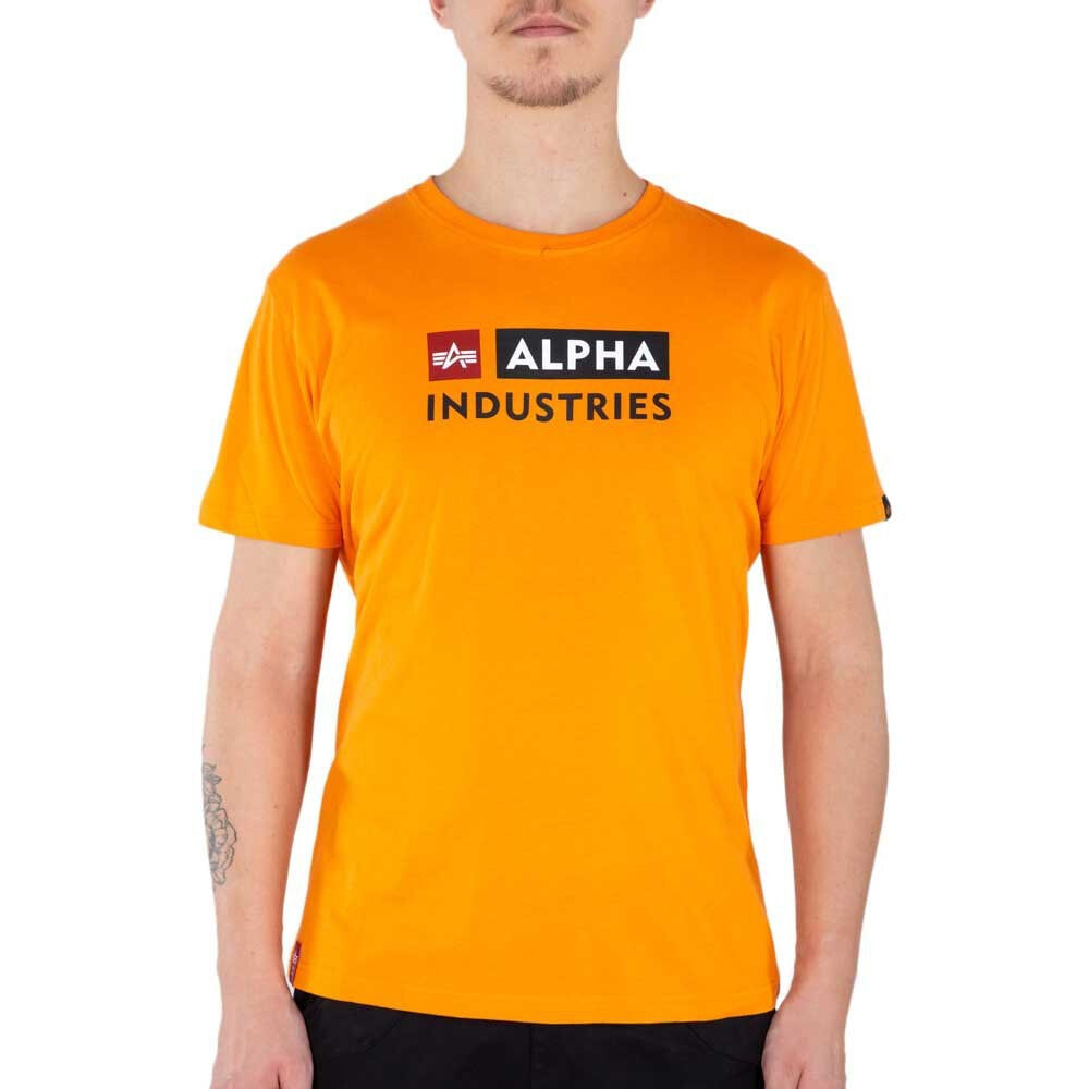 ALPHA INDUSTRIES Block-Logo Short Sleeve T-Shirt