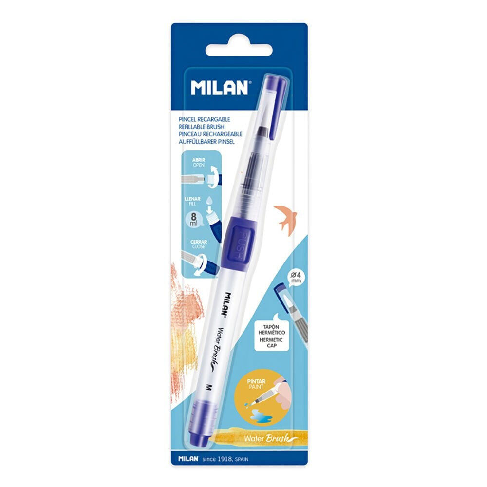 MILAN Blister Pack Refillable Water Brush