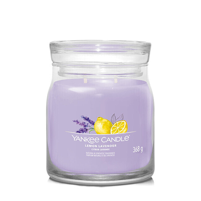 Aromatic candle Signature glass medium Lemon Lavender 368 g