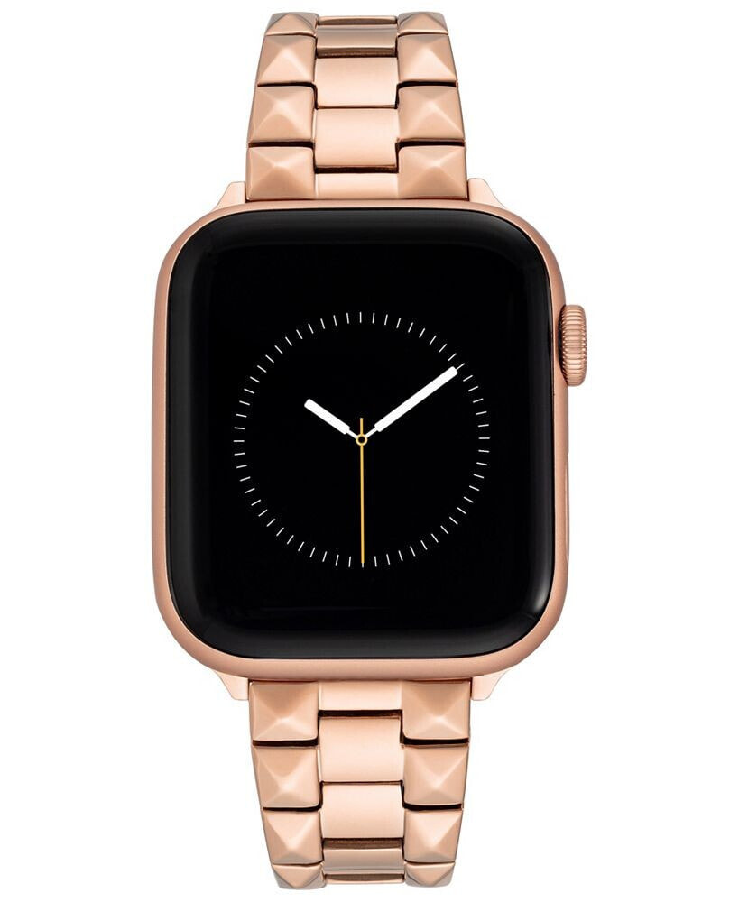 WITHit rose Gold-Tone Stainless Steel Pyramid Link Bracelet Compatible with 38/40/41mm Apple Watch