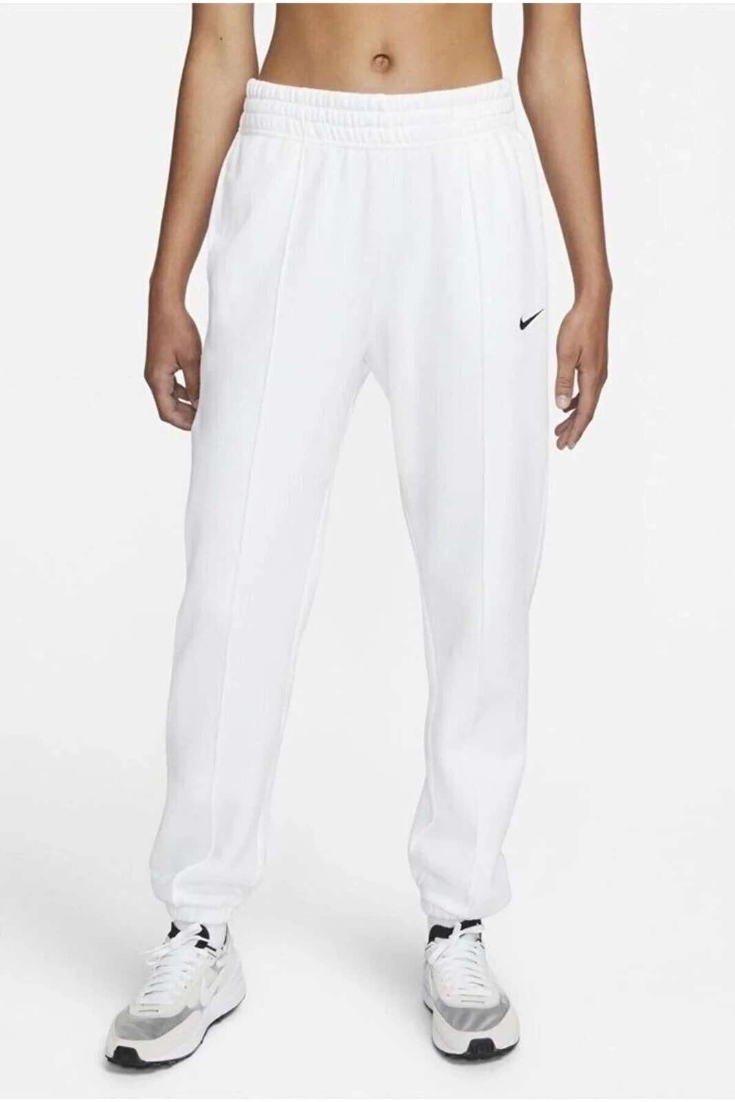 Sportswear Essential Collection Fleece Mr Pant Kadın Beyaz Eşofman Altı( bol kesim)