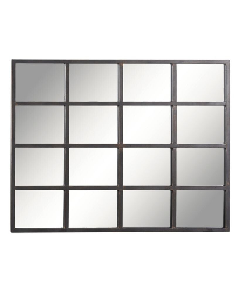 Industrial Metal Wall Mirror, 7.5