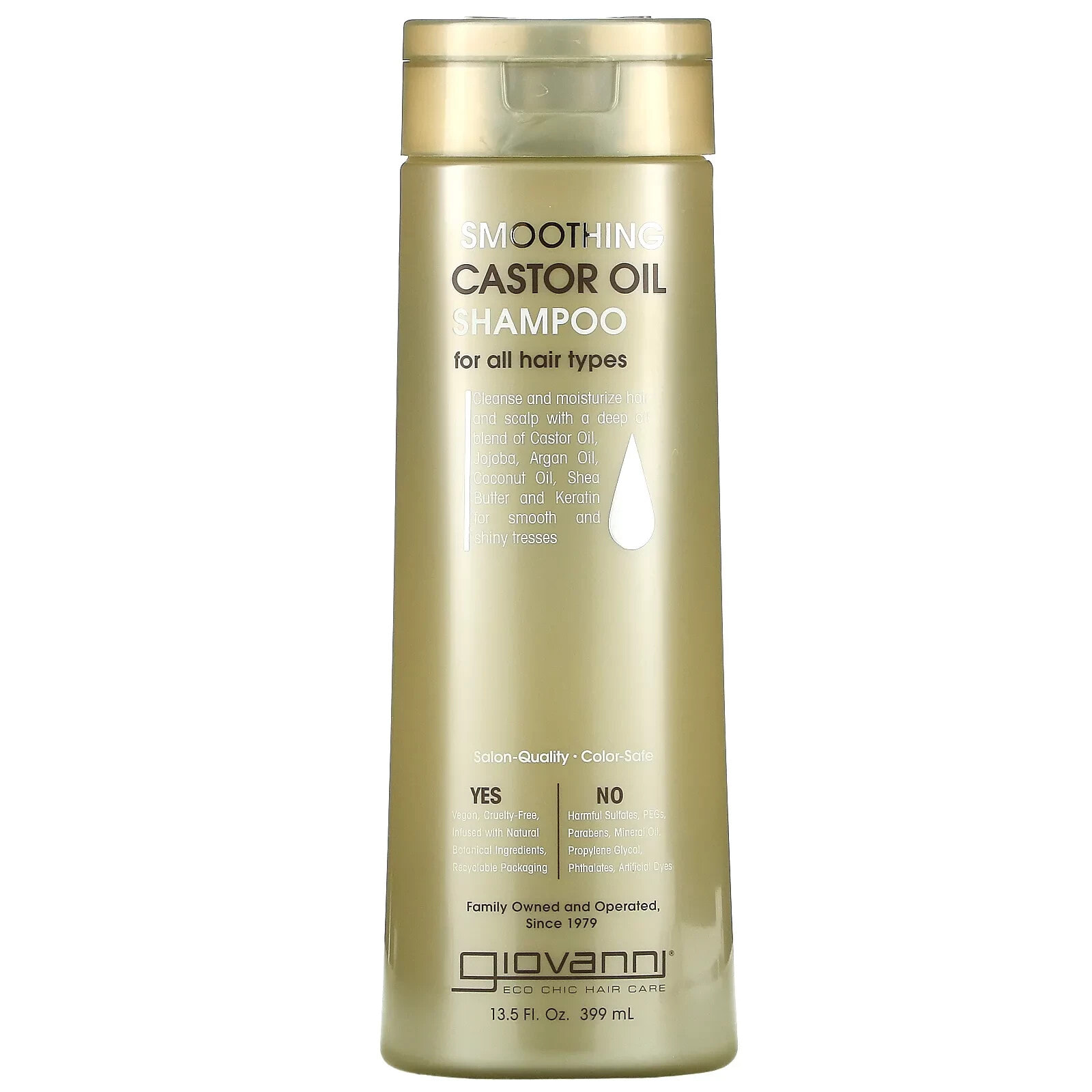 Giovanni Smoothing Castor Oil Shampoo Разглаживающий шампунь с касторовым маслом, для всех типов волос 399 мл