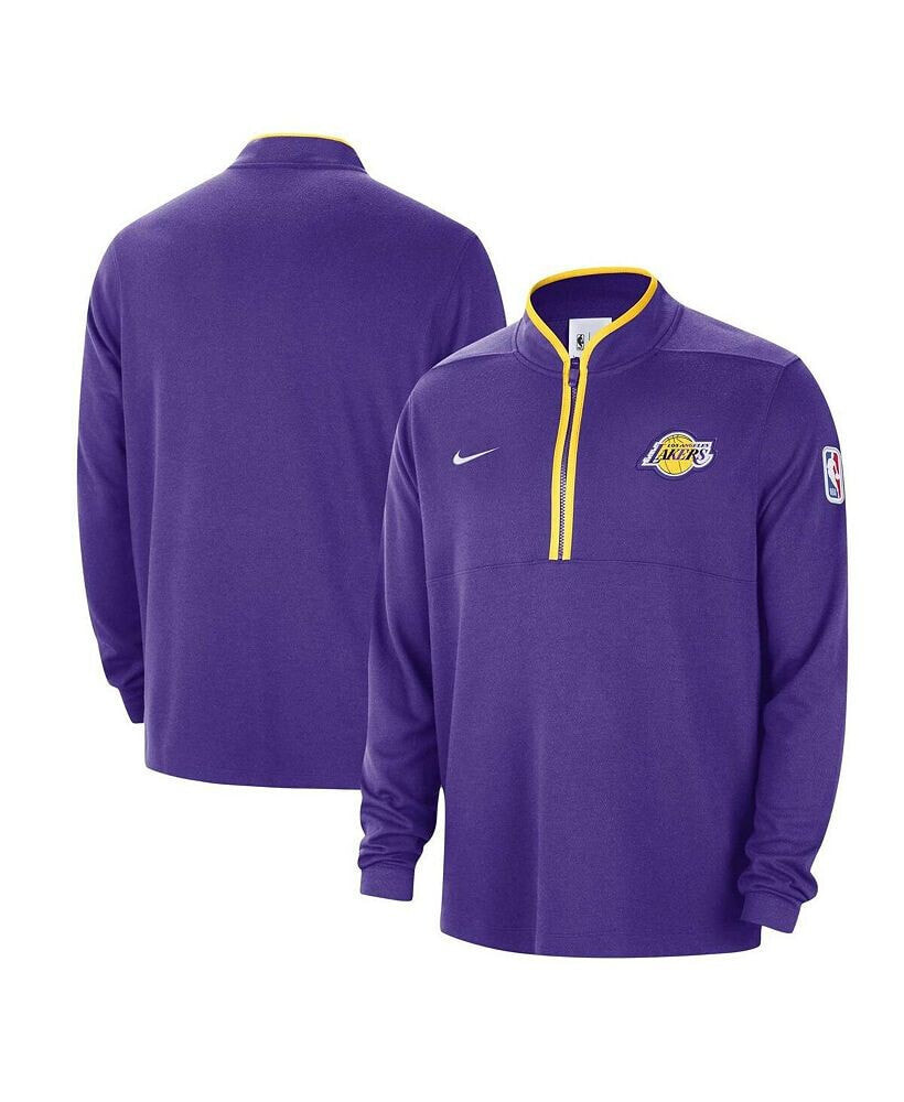 Nike men's Purple Los Angeles Lakers Authentic Performance Half-Zip Jacket