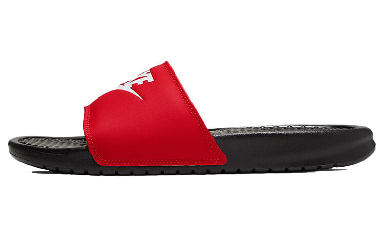 Nike Benassi JDI 休闲拖鞋 男女同款 黑白红 / Спортивные тапочки Nike Benassi JDI 343880-026