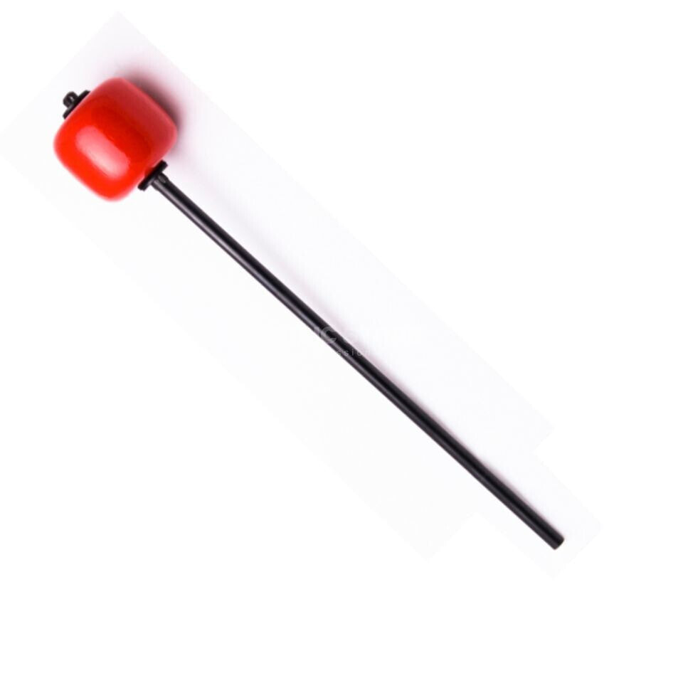 Danmar Drum Zubehör BassDrum Beater 205, Red Hard Wood, Black Shaft