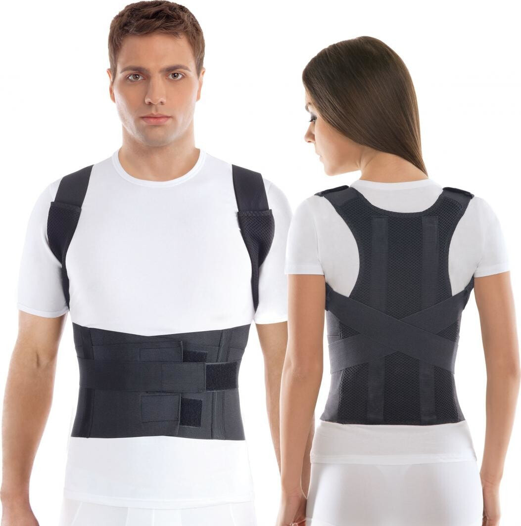TOROS-GROUP Black LUX corset for posture correction, black 6