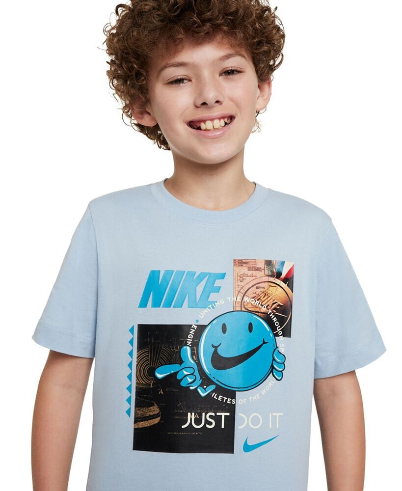 Nike big Kids Sportswear Cotton Graphic T-Shirt