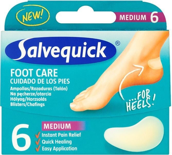 Salvequick Slices Salvequick Hydrocolloid foot protection medium 6 pcs