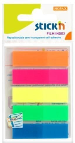 Stickn Index bookmarks automatic. mix 5 colors neon classic (155296)