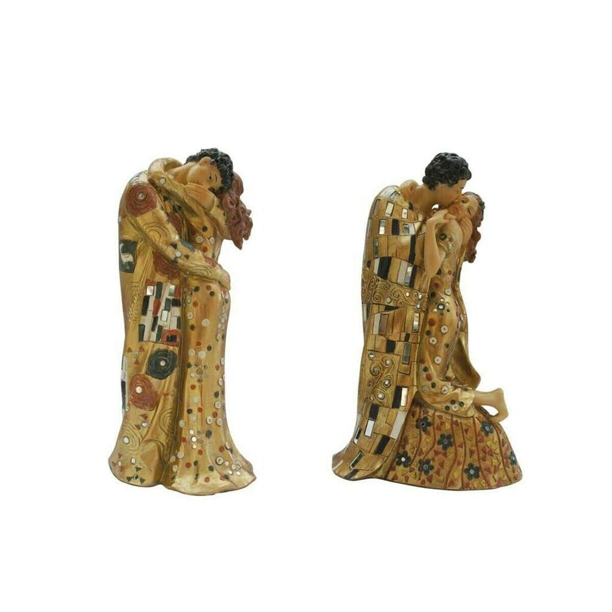 Decorative Figure DKD Home Decor Yellow Pair 18 x 14 x 34,5 cm 4 Kg (2 Units)