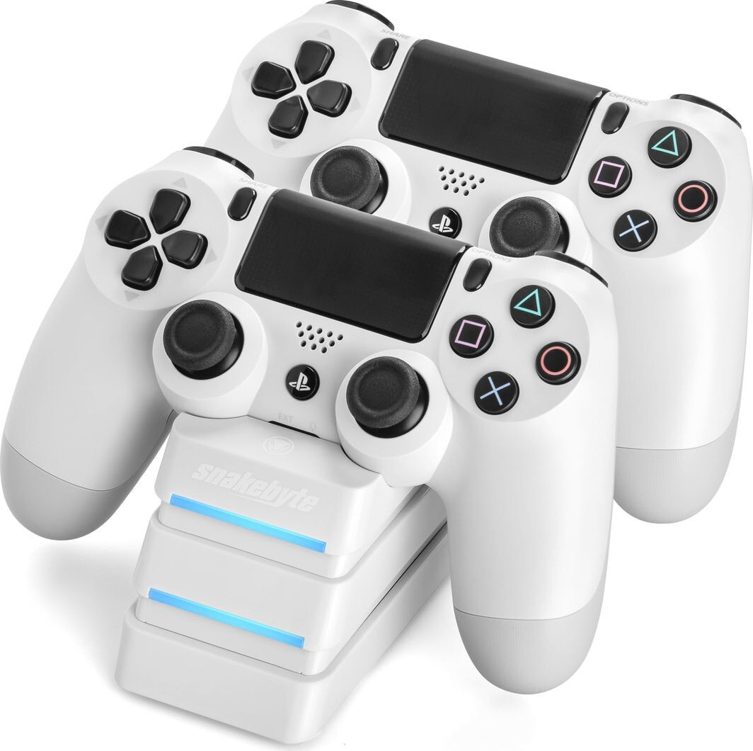 Snakebyte double charging station TWIN: CHARGE 4 for PS4 pads white